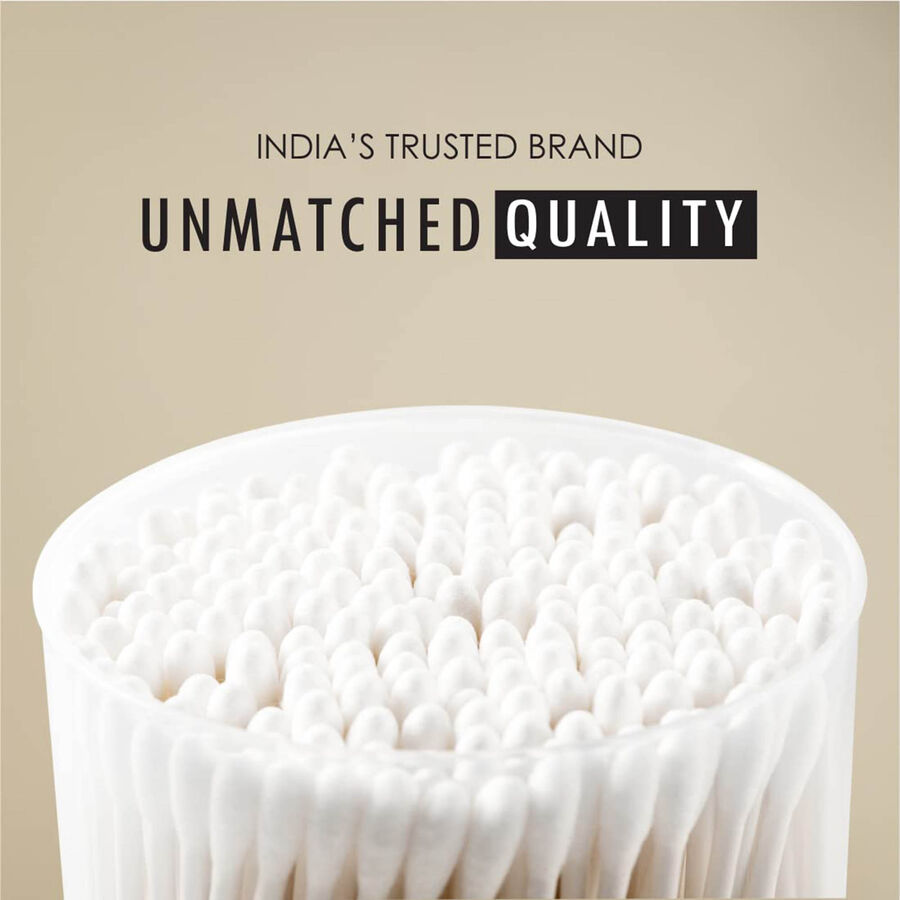 Cotton Ear Buds made with White Paper Stick, , large image number null