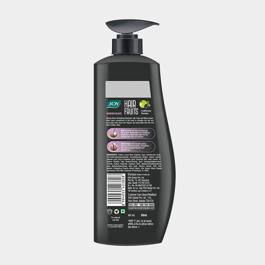 Hair Fruits Shining Black Conditioning Shampoo Enriched with Amla & Black Grapes, , large image number null