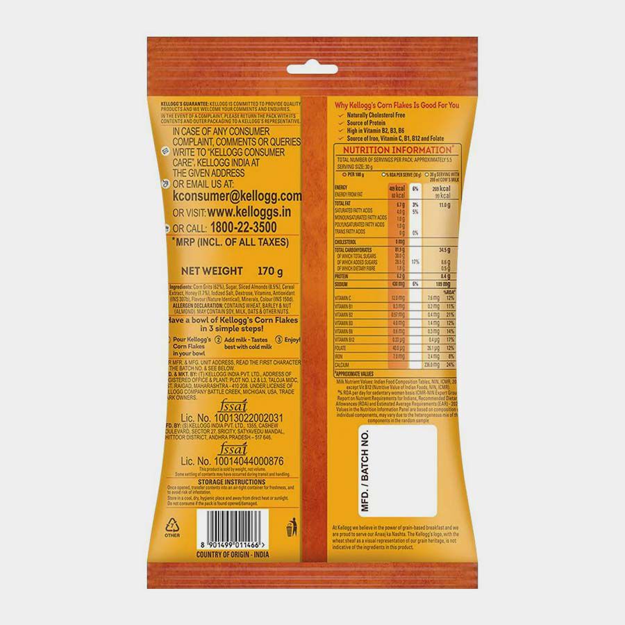 Real Almond Honey Corn Flakes, , large image number null