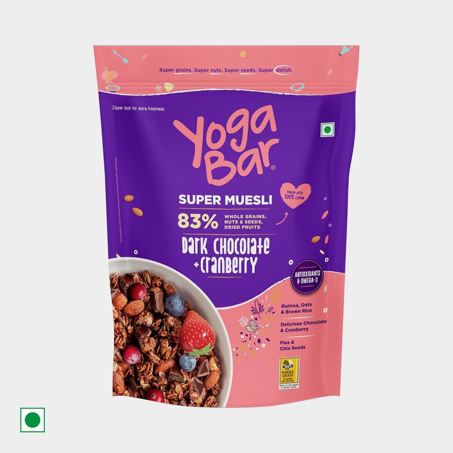 Dark Chocolate+ Cranberry Muesli, , large
