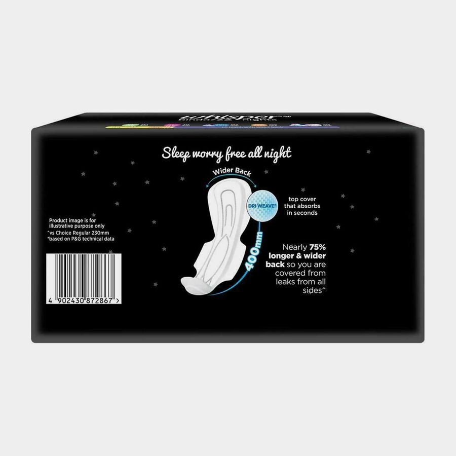 Thick Bindazzz Nights Sanitary Napkin with Wings (XXXL), , large image number null