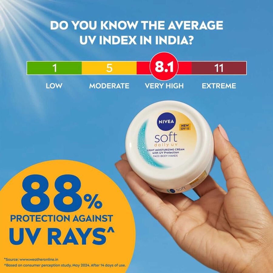 Soft Daily UV SPF-15 Light Moisturising Cream, , large image number null