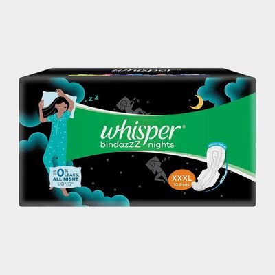 Thick Bindazzz Nights Sanitary Napkin with Wings (XXXL)