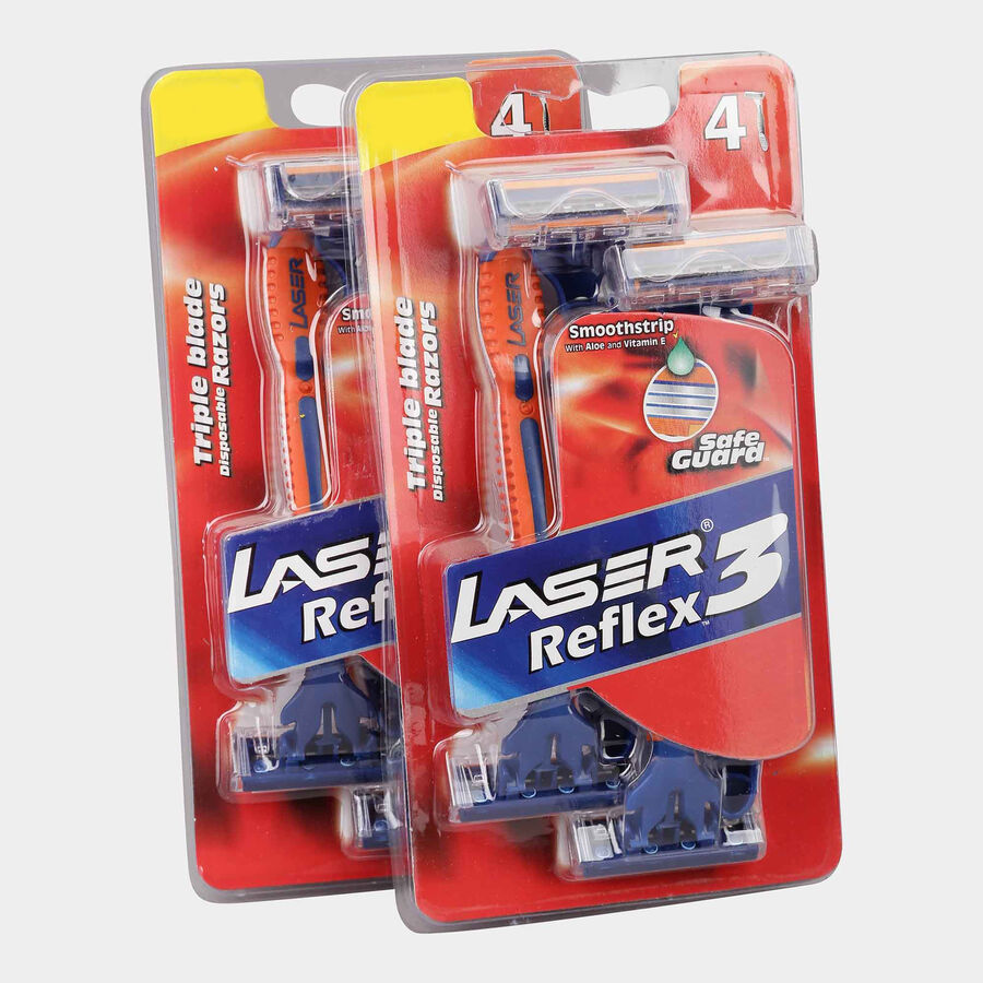 Reflex Shaving Razor, 4 Pcs., large image number null