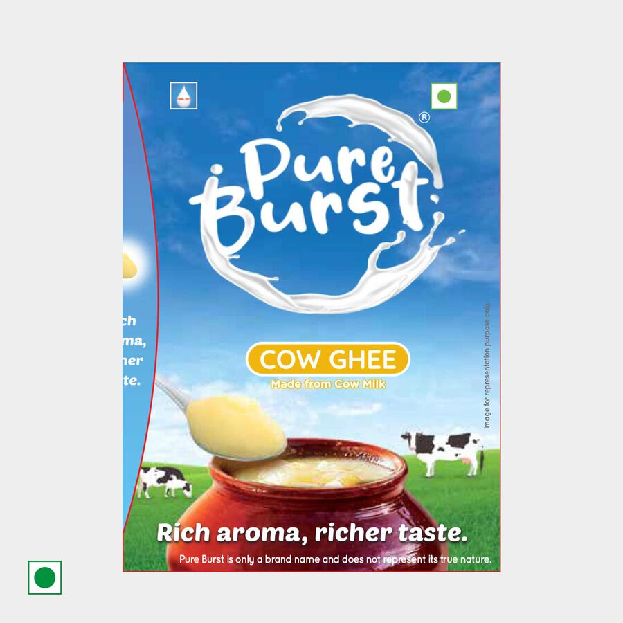 Pure Burst Cow Ghee, 500 ml, large