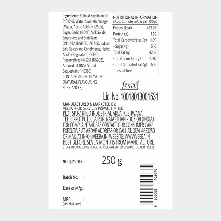 Garlic Mayonnaise, , large image number null