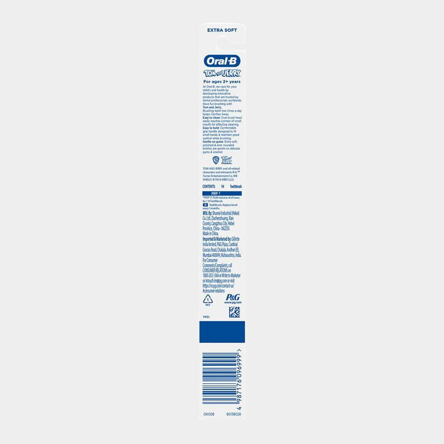 Kids 2+ Tom & Jerry Toothbrush - Extra Soft, , large image number null