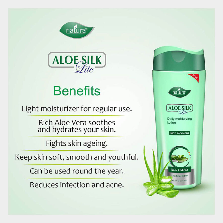 Aloe Silk Light Nourishing Body Lotion, , large image number null