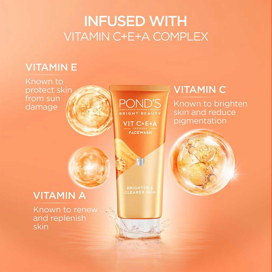 Bright Beauty Vit C+E+A Gel Face Wash, , large image number null