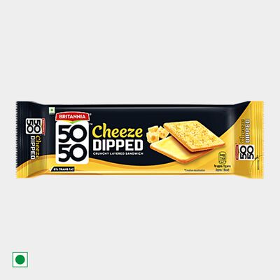 50-50 Cheeze Dipped Sandwich Biscuit