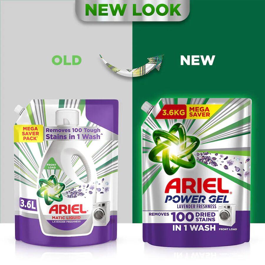 Ariel Liquid Detergent Front Load with Lavender freshness Reffil, , large