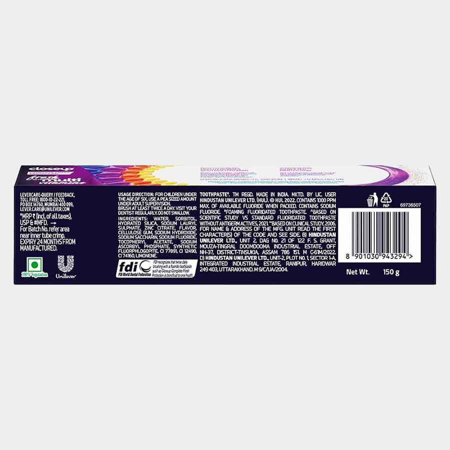 Complete Fresh Protection Toothpaste With Multi Vitamin Formula, , large image number null