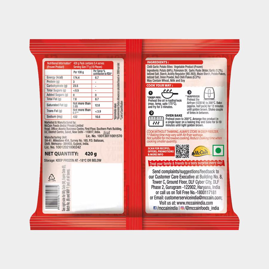 Chilli Garlic Potato Bites, , large