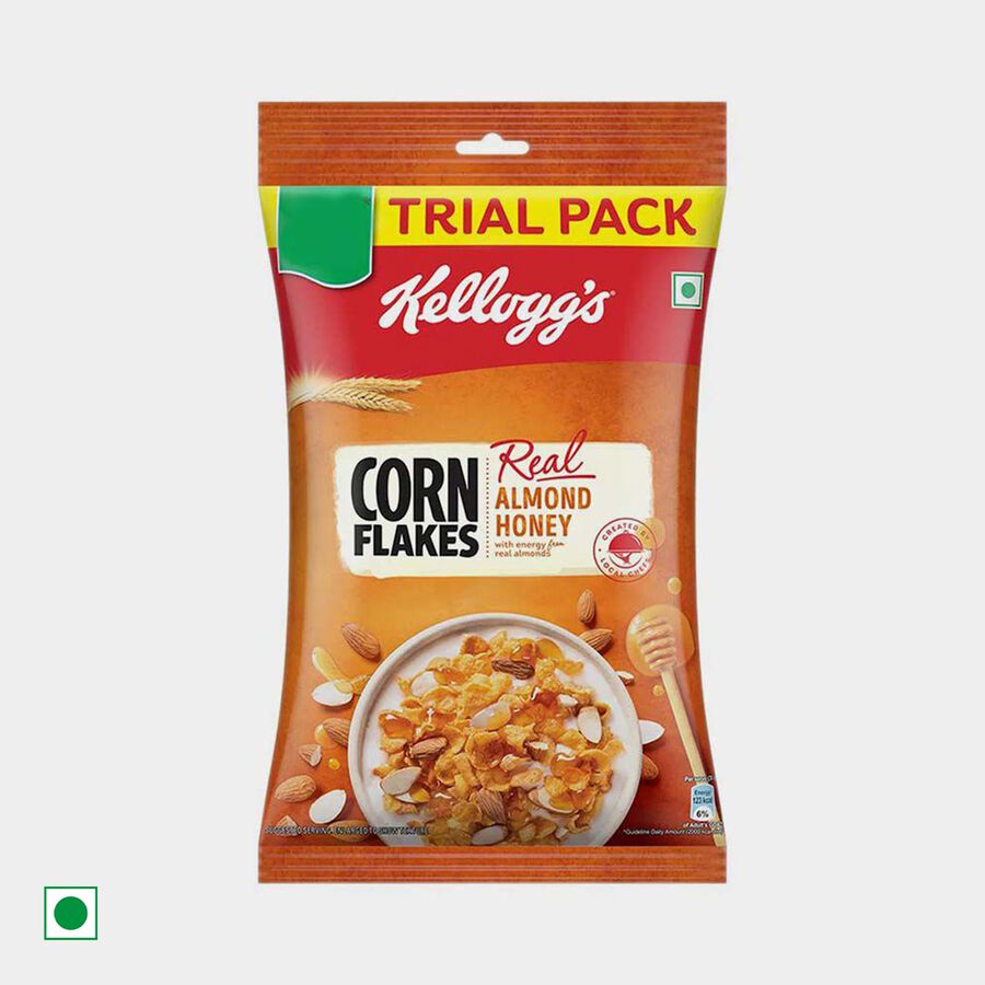 Real Almond Honey Corn Flakes, , large