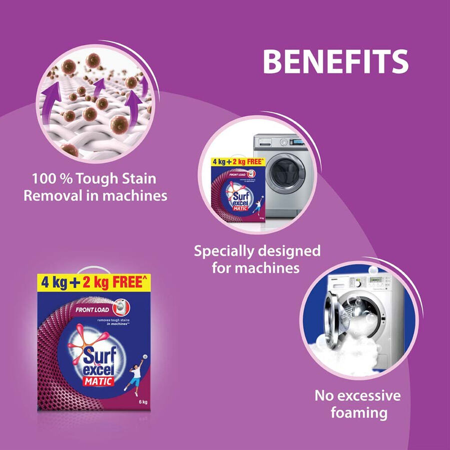 Matic Front Load Detergent Powder, , large image number null