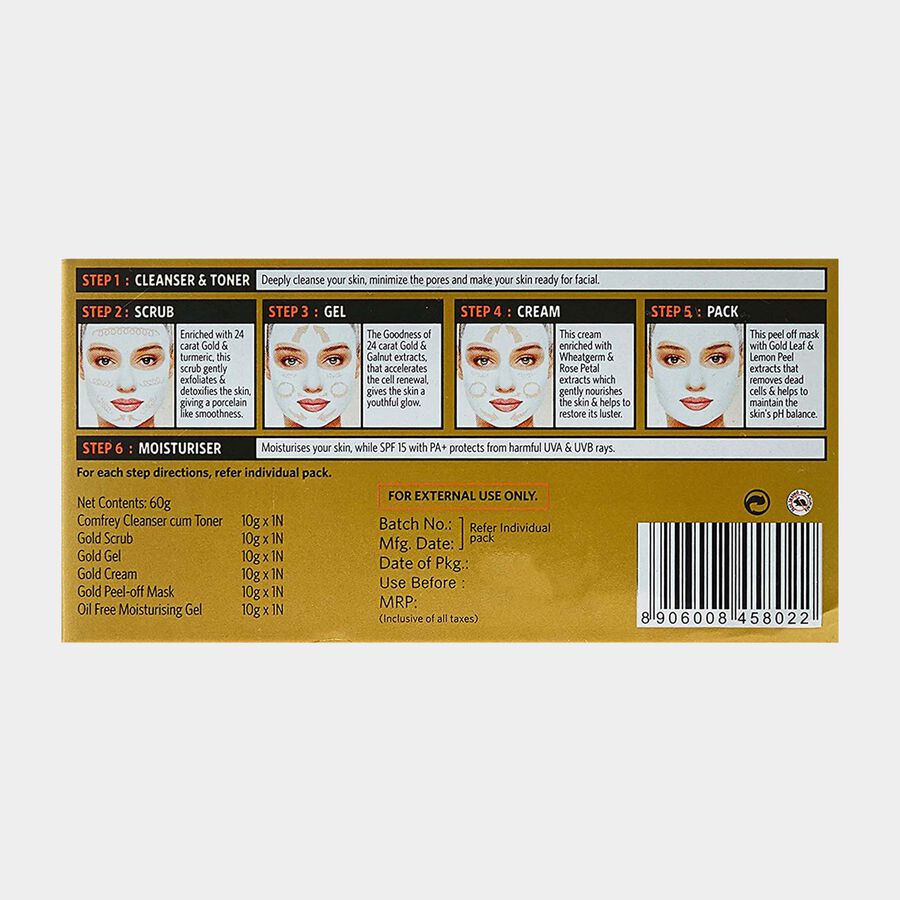 Natural Sciences Gold Facial Kit for Luminous and Radiant Complexion, , large image number null