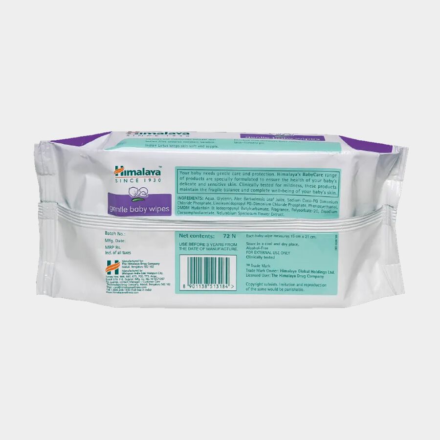 Gentle Baby Wipes, , large image number null