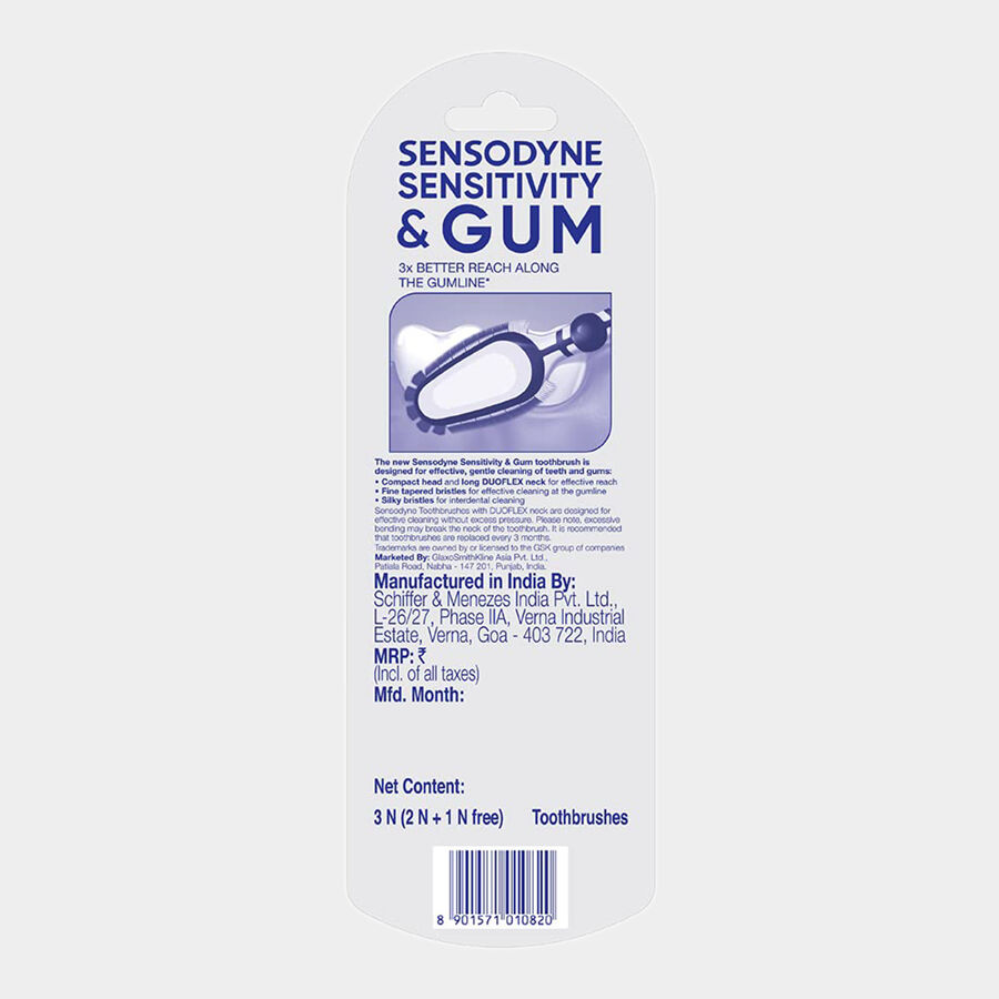 Sensitivity & Gum Toothbrush with Soft Bristles, , large image number null