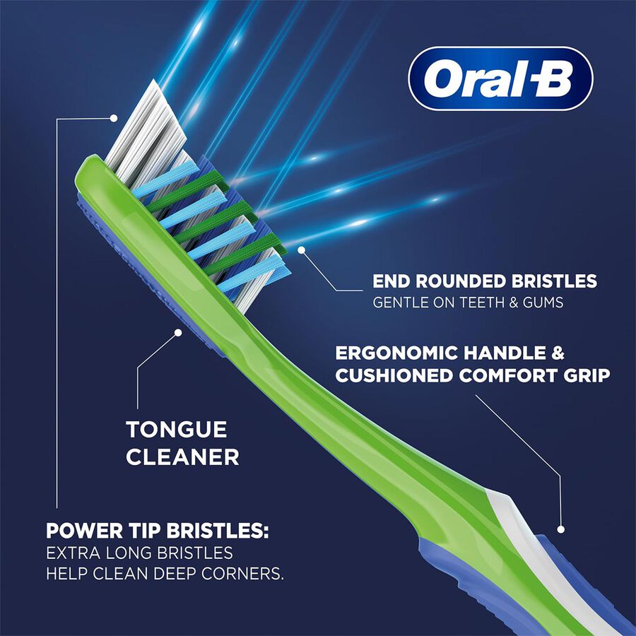 Crisscross Deep Clean Soft Bristle Manual Toothbrush, Pack of 4, large