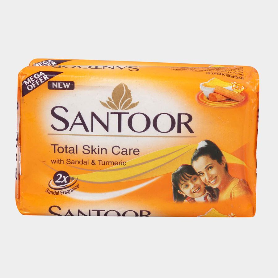 Santoor sandal clearance and turmeric soap