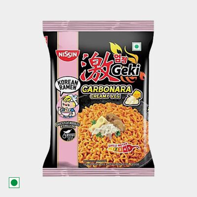 Geki Carbonara Creamy Veg Korean Ramen