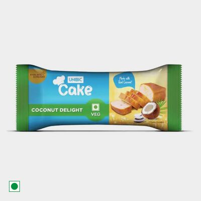 Coconut Delight Veg Bar Cake