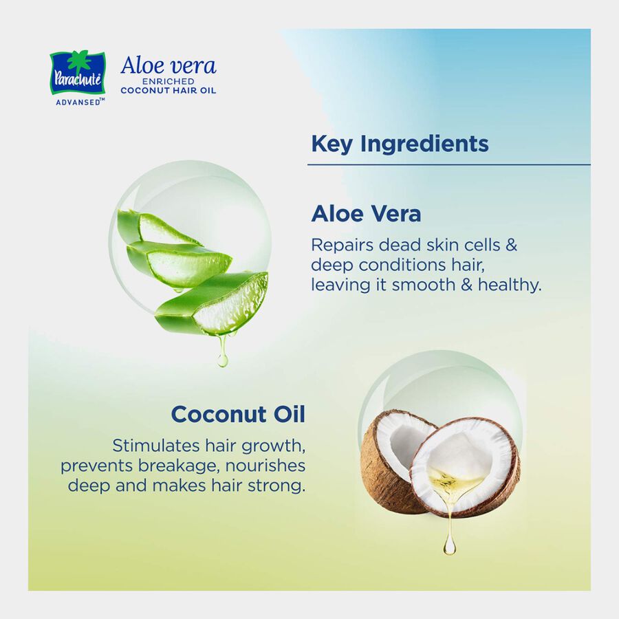 Coconut Aloe Vera Hair Oil, , large image number null