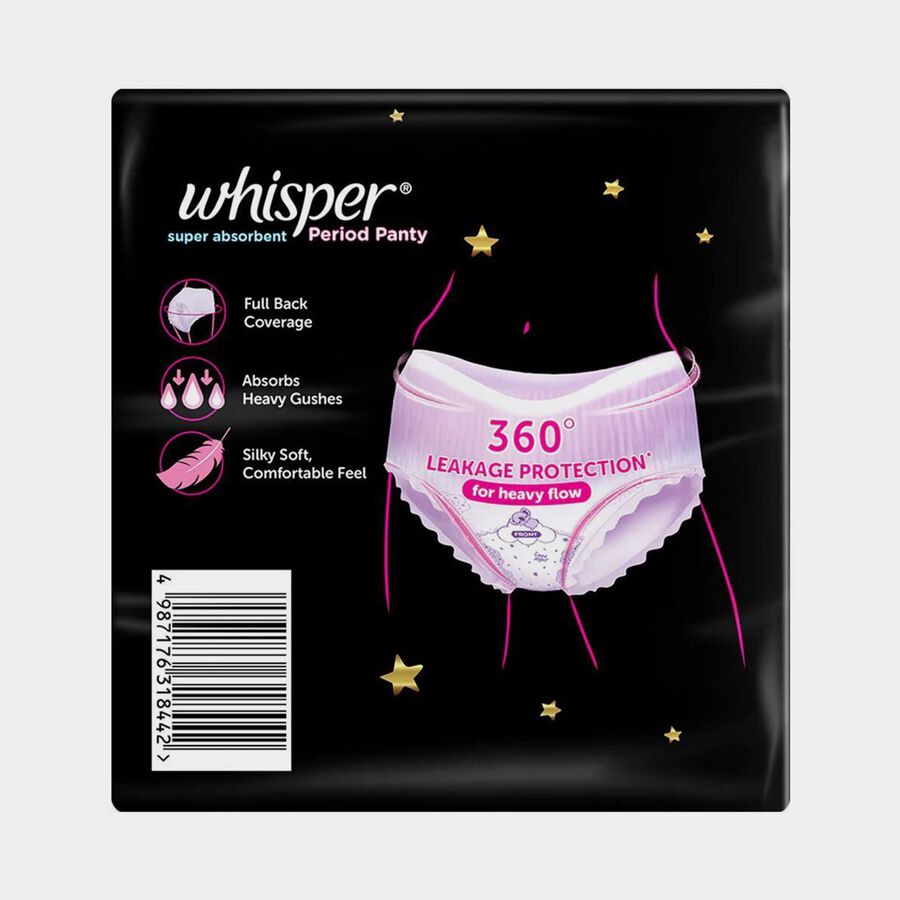 Super Absorbent Period Panty (M-L, 6 Pants), , large