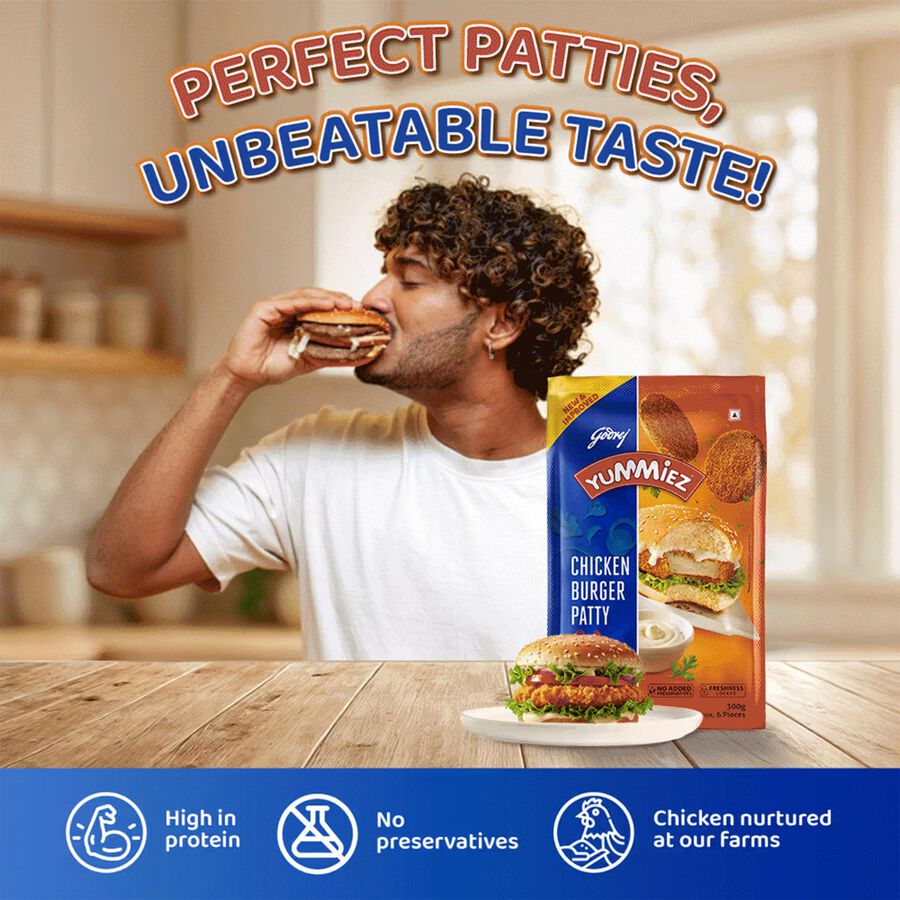 Yummiez Chicken Burger Patty, , large