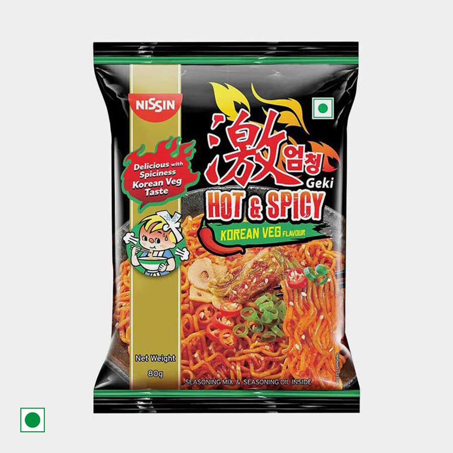 Hot & Spicy Korean Veg Flavour Noodles, , large image number null