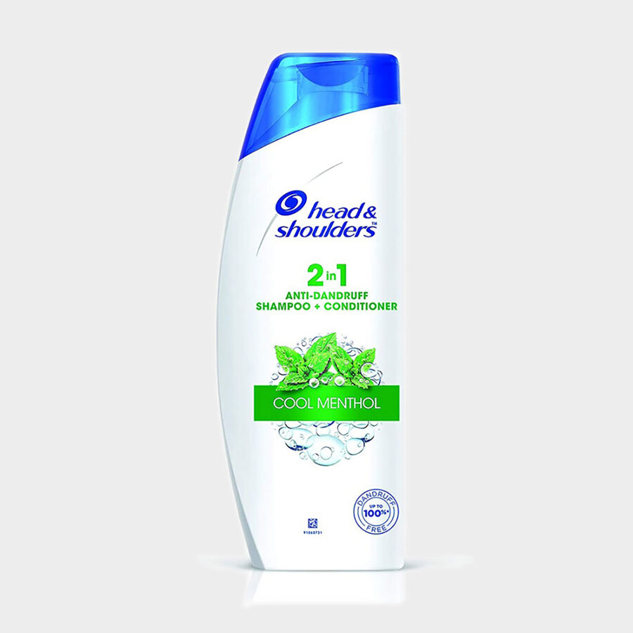 2 in 1 Cool Menthol Hair Shampoo, 340 ml, large image number null