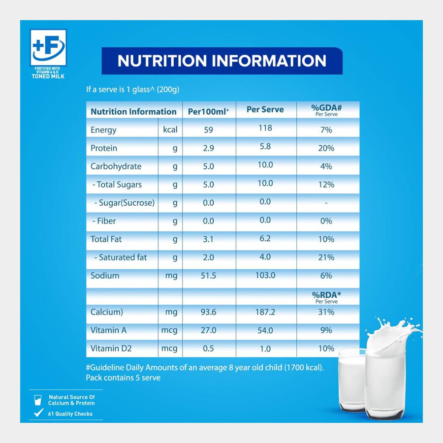 Toned Milk, , large