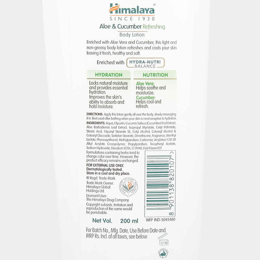 Aloevera And Cucumber Body Lotion, , large