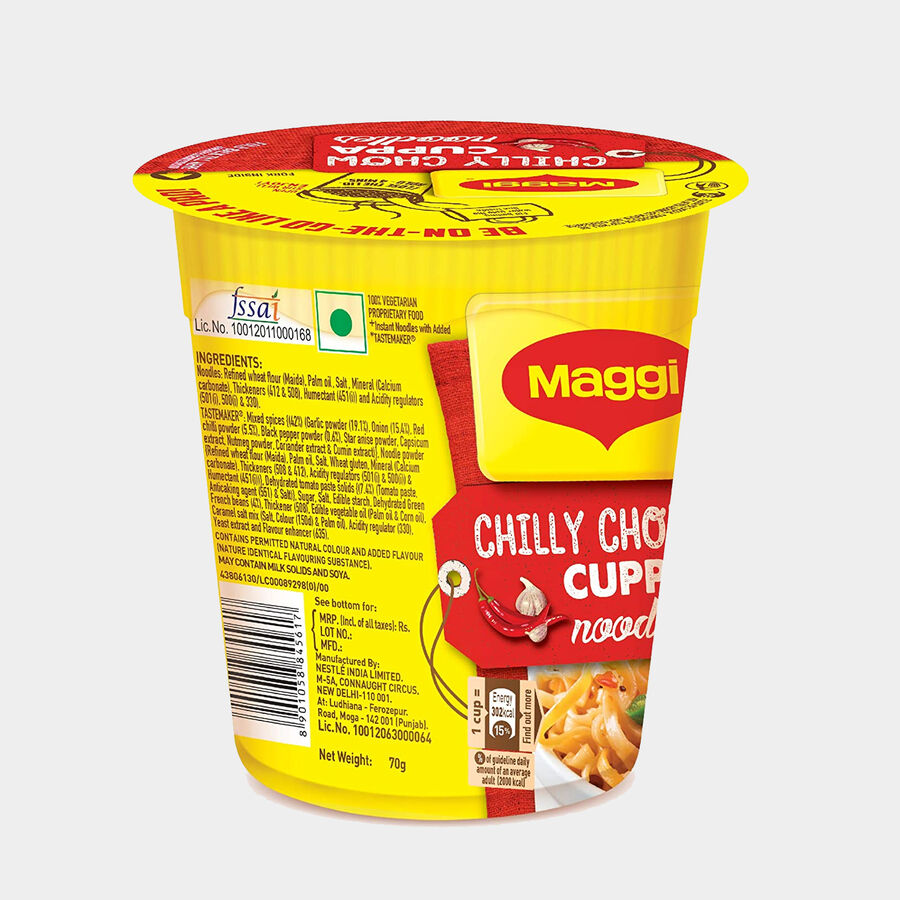 Maggi Chilly Chow Cuppa Noodles, , large image number null