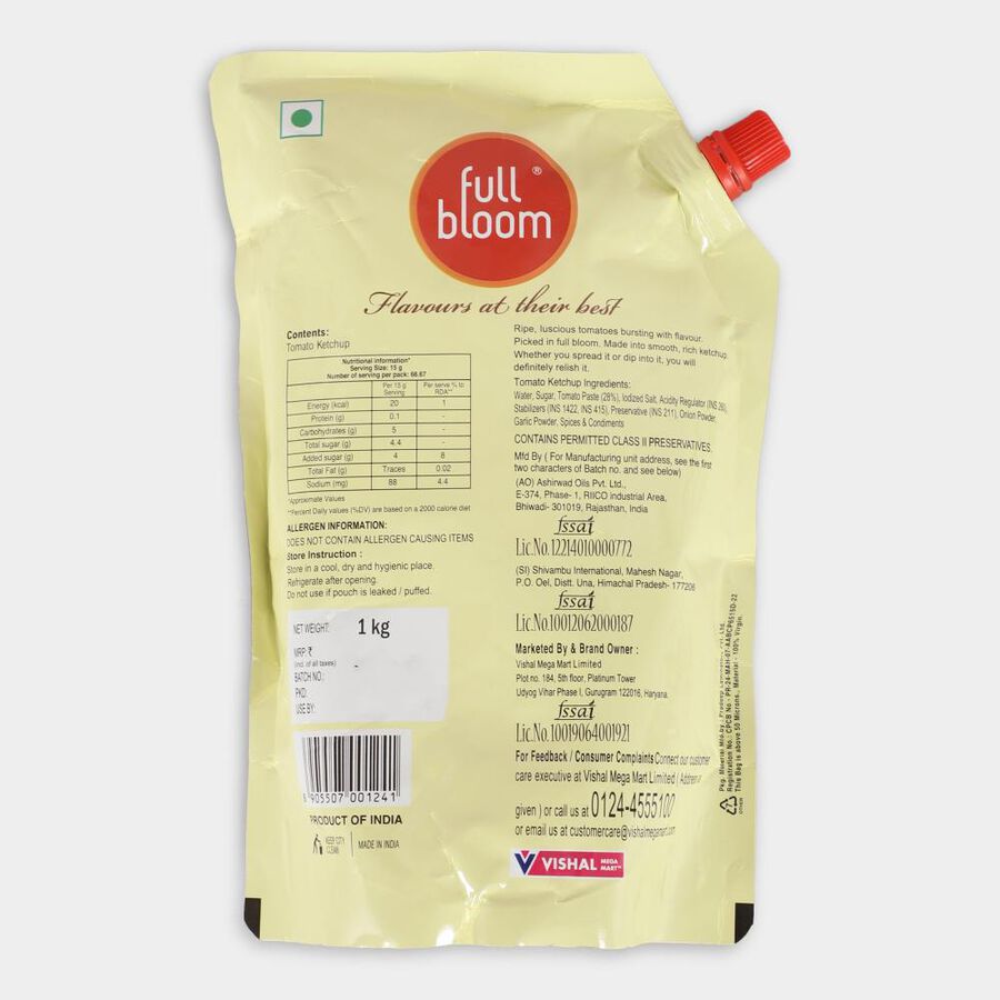 टोमेटो केचप डॉय पैक, 1 किलो, large image number null