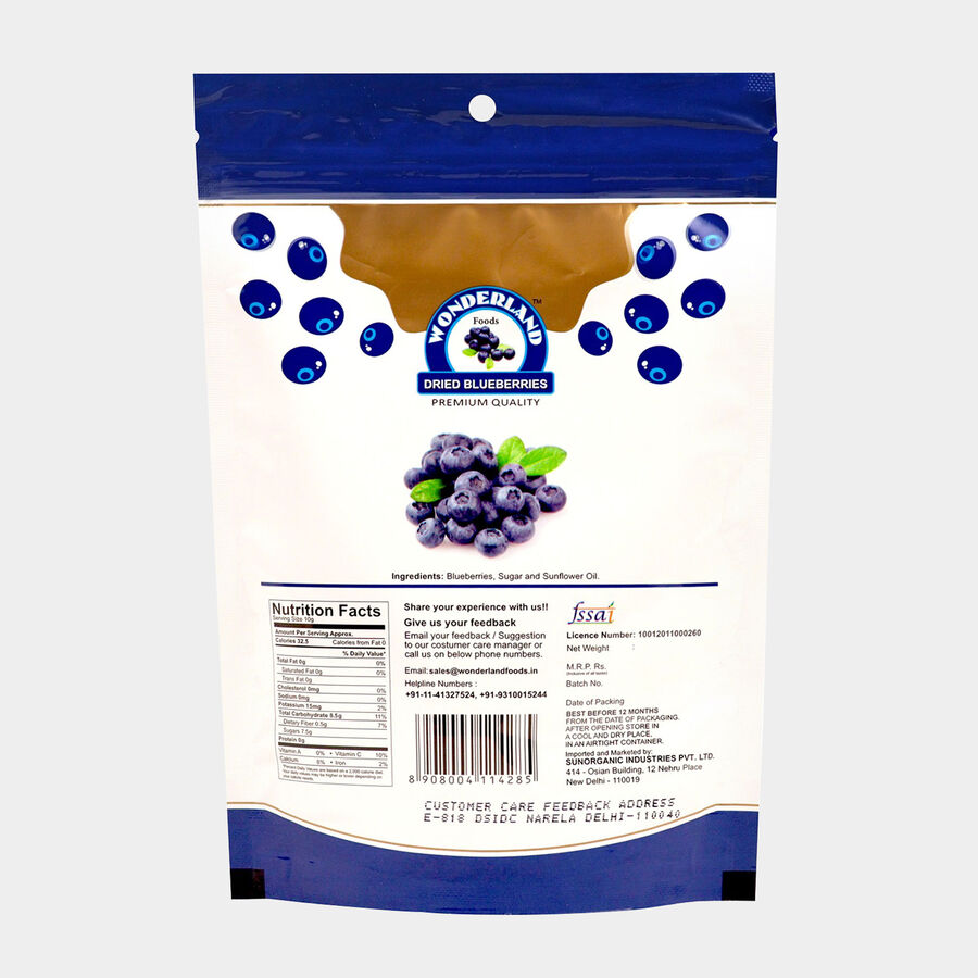 Dried Californian Blueberries, , large image number null