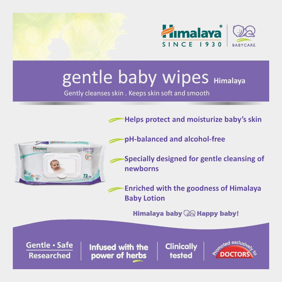 Gentle Baby Wipes, , large image number null