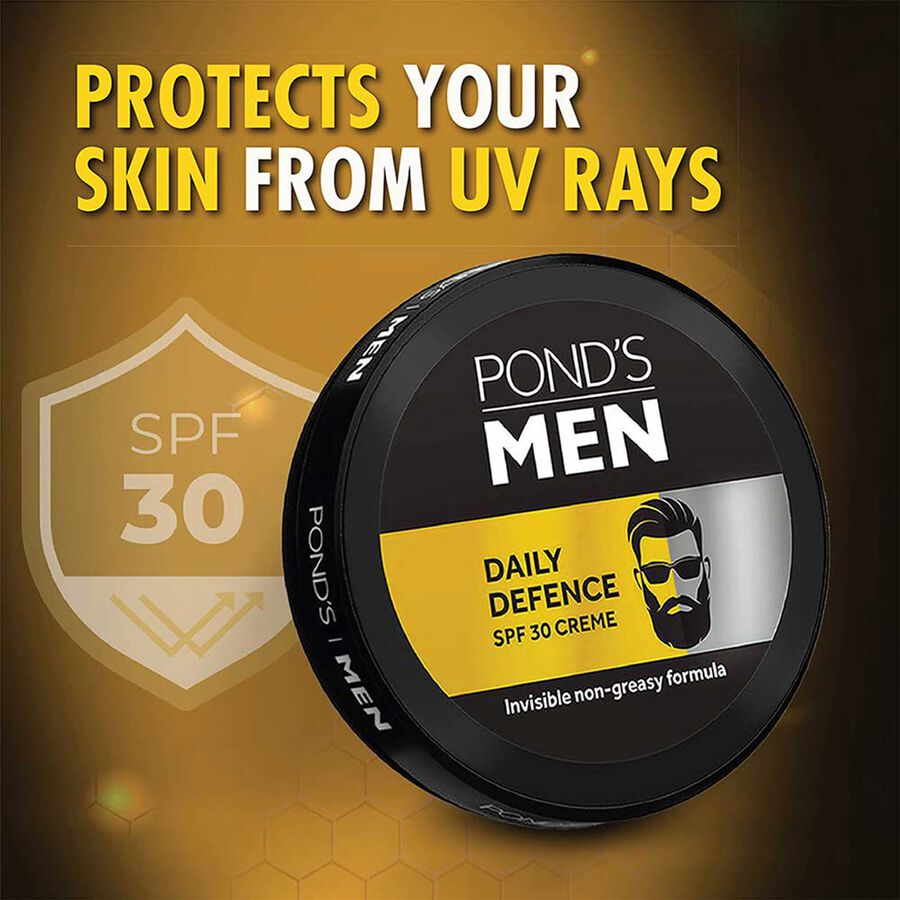 Men Daily Defence Spf 30 Face Cream, , large