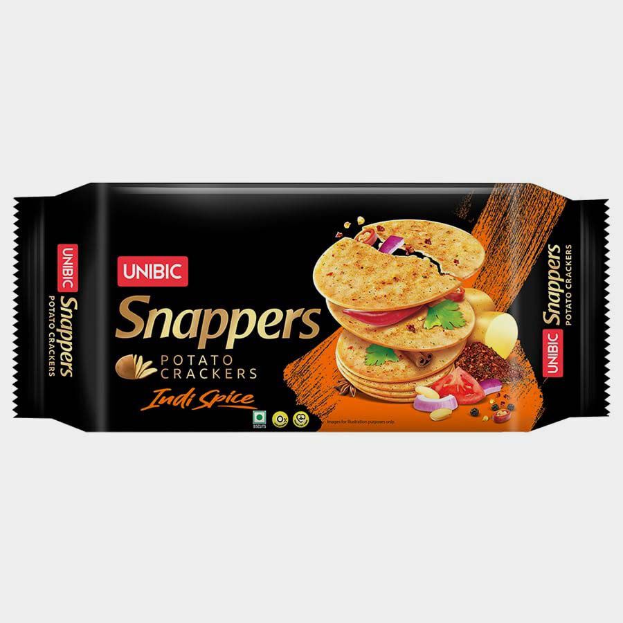 Snappers Potato Crackers - Indi Spice, , large image number null