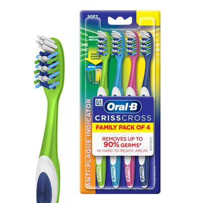 Criss Cross Deep Clean Soft Bristles Toothbrush