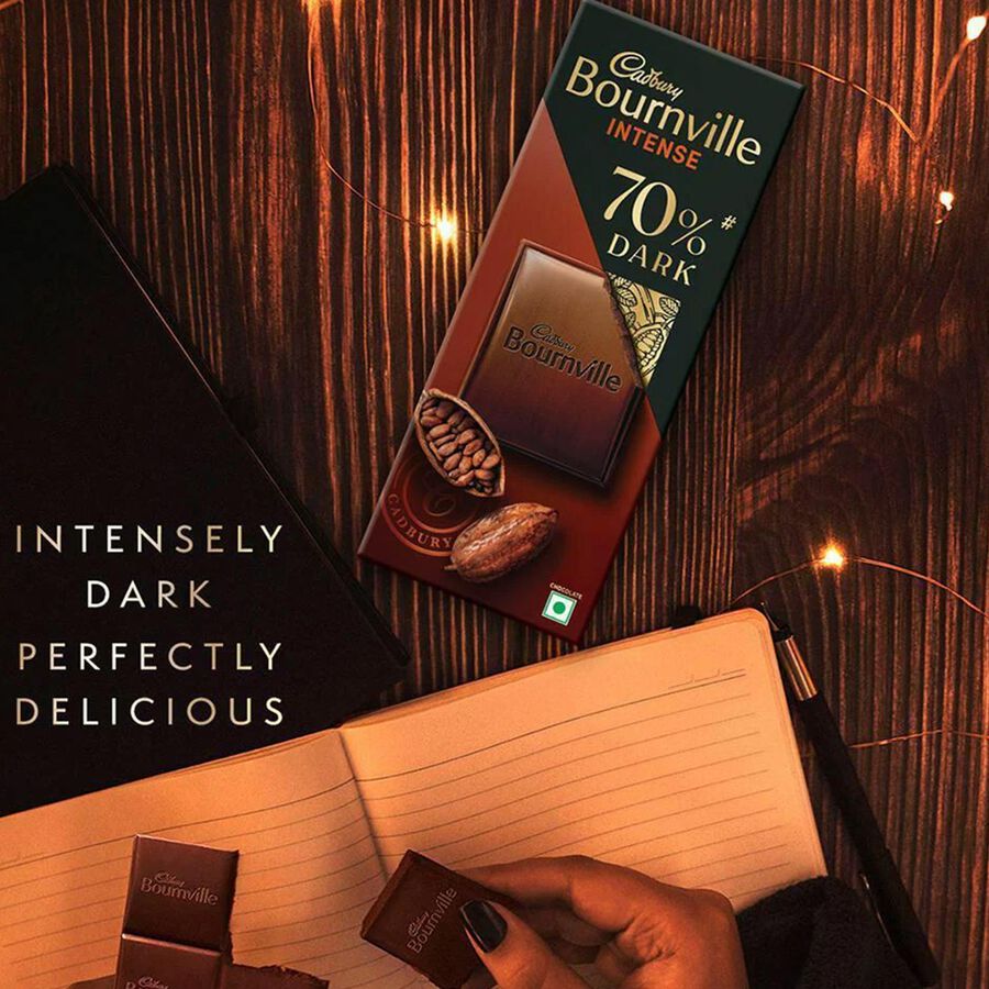 Bournville Intense 70% Rich Dark Chocolate, , large