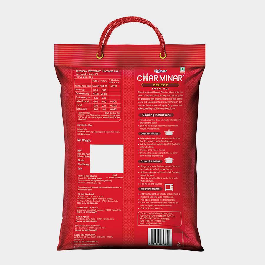 Charminar Basmati Rice, , large image number null