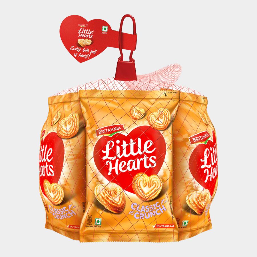 Little Hearts Classic Biscuit - Pack of 4, , large image number null