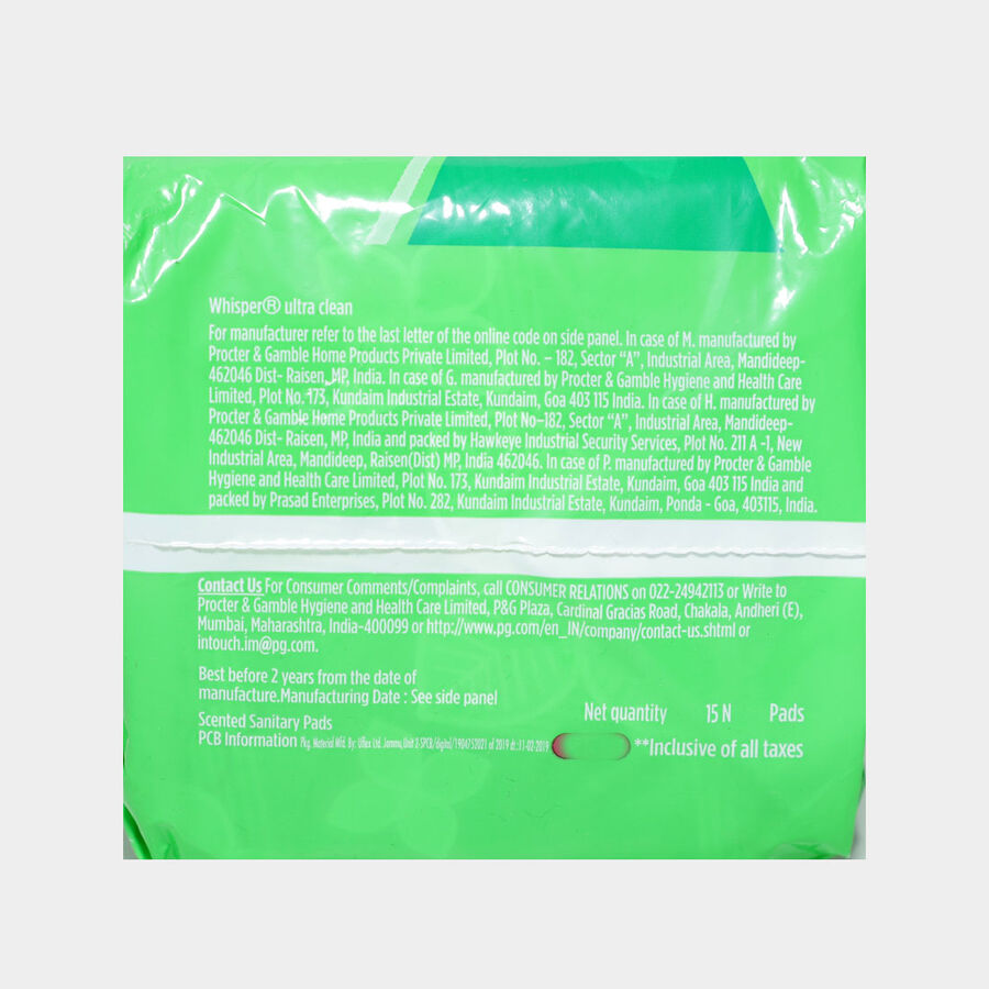 Ultra Clean XL Sanitary Pad, , large