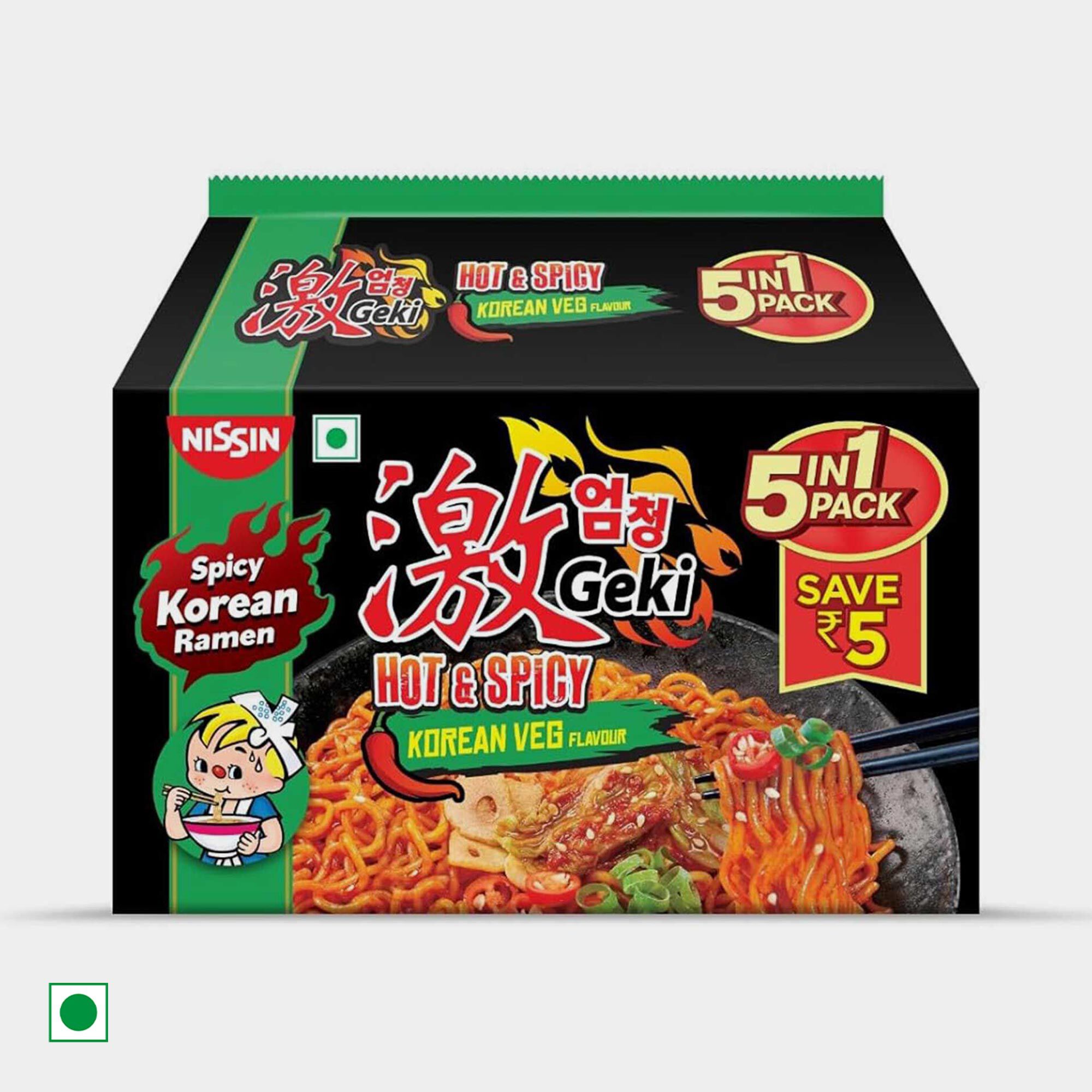 Nissin Hot & Sour Korean Veg Noodles | Vishal Mega Mart India