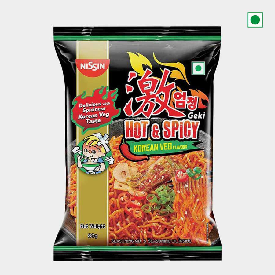 Hot & Spicy Korean Veg Flavour Noodles, , large image number null