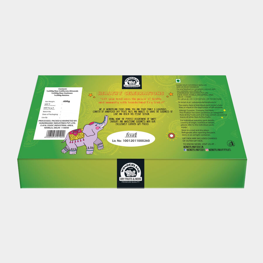 Dry Fruit Gift Box - Almond , Cashew, Raisin, , large image number null