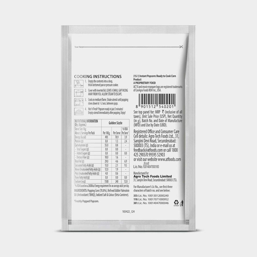Golden Sizzle Instant Popcorn, , large