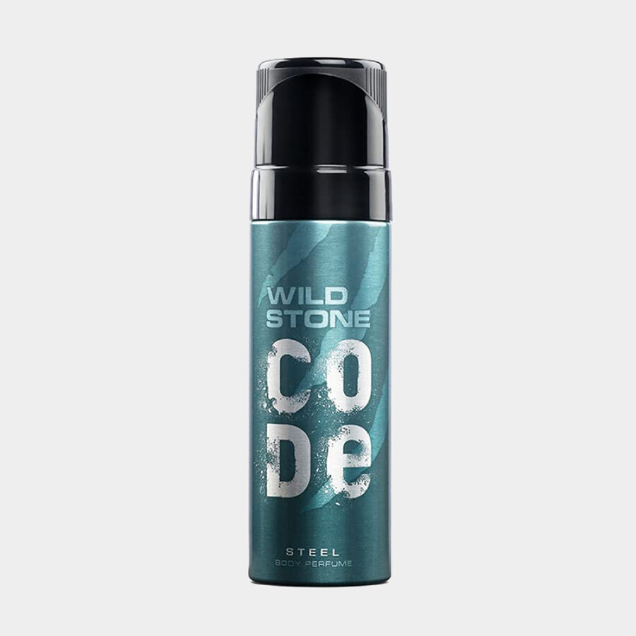 Code Steel No Gas Body Perfume for Men, 120 ml, large image number null