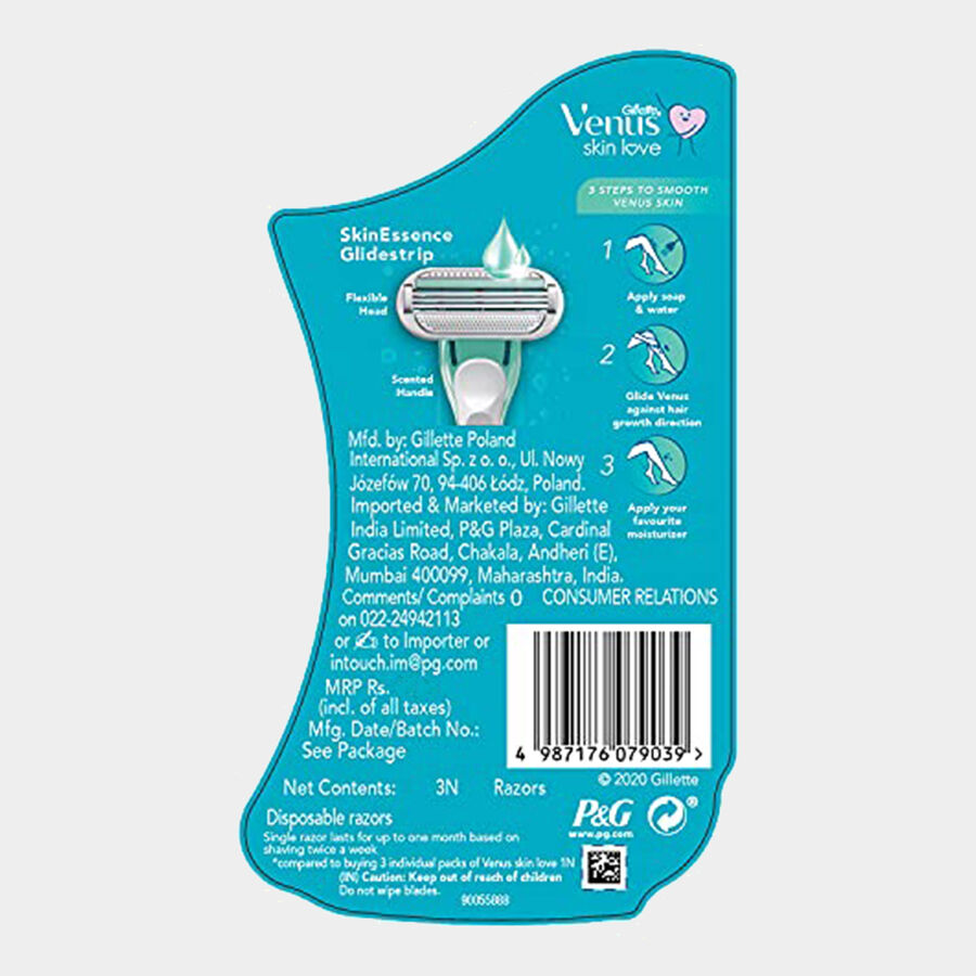 Venus Skin Love Womens Razor Pack of 3, , large image number null